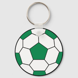 Porte-clés Porte - clé vert balle de football