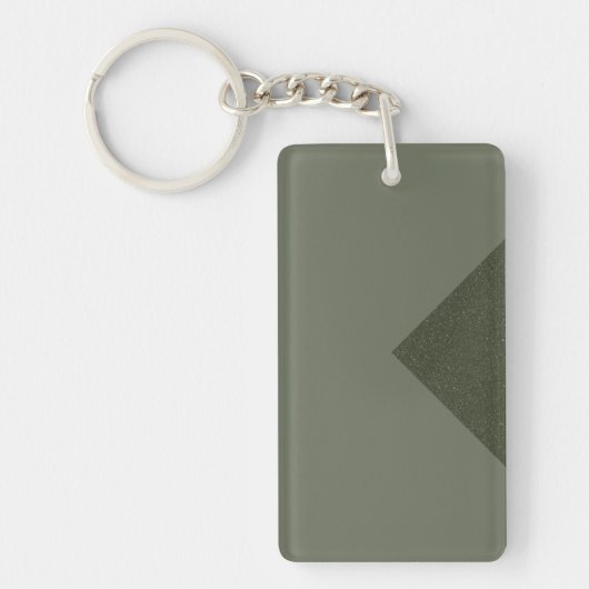 Porte-clés Porte - clé vert de la mousse d'accentuation de fl (Devant)