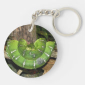 Porte-clés Porte - clé vert de serpent de boa d'arbre (Dos)