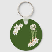 Porte-clés Porte - clé vert du printemps botanique (Recto)