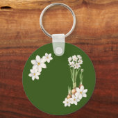 Porte-clés Porte - clé vert du printemps botanique (Recto)