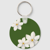 Porte-clés Porte - clé vert du printemps botanique (Verso)