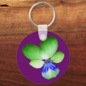 Porte-clés Porte - clé vert et bleu Pansy (Recto)