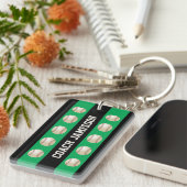 Porte-clés Porte - clé, vert et noir, pour l'entraîneur de (Devant droit)