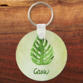 Porte-clés Porte - clé vert feuille de palme (Recto)