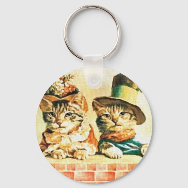 Porte-clés Porte - clé Victorian Kittens (Front)