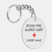 Porte-clés Porte - clé vigilant d'allergie (Devant gauche)