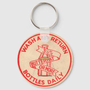 Porte-clés Porte - clé vintage de casquette de bouteille à