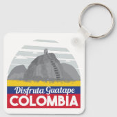 Porte-clés Porte - clé Vintage voyage de Colombie Guatape (Dos)