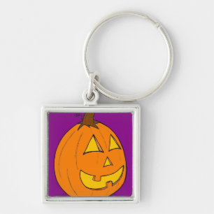 Porte-clés Porte - clé violet Jack o' Lantern
