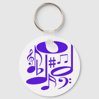 Porte-clés Porte - clé violet musical