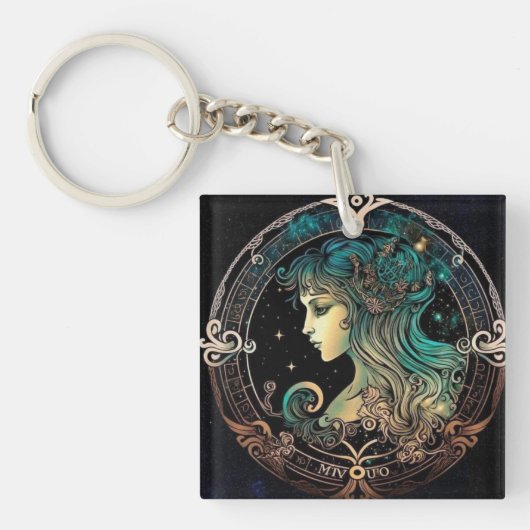 Porte-clés Porte - clé Virgo Zodiac (Devant)