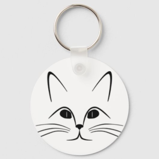 Porte-clés Porte - clé visage de chat (Recto)