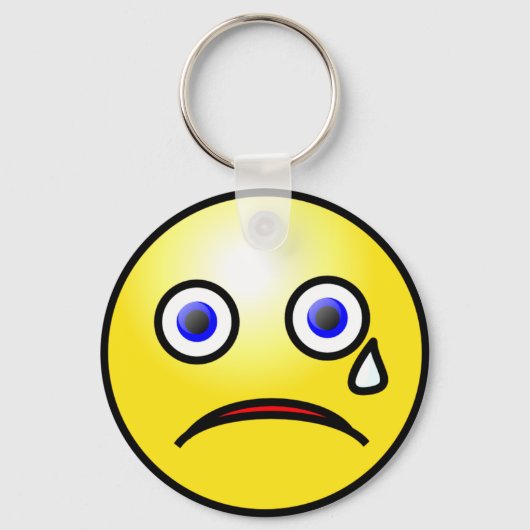 Porte-clés Porte - clé Visage De Pleure Triste (Recto)