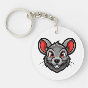 Porte-clés Porte - clé Visage de souris Cartoon - Animal ador