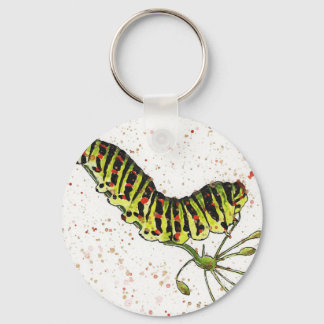 Porte-clés Porte - clé Watercolor Caterpillar