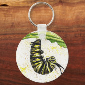 Porte-clés Porte - clé Watercolor Caterpillar (Recto)