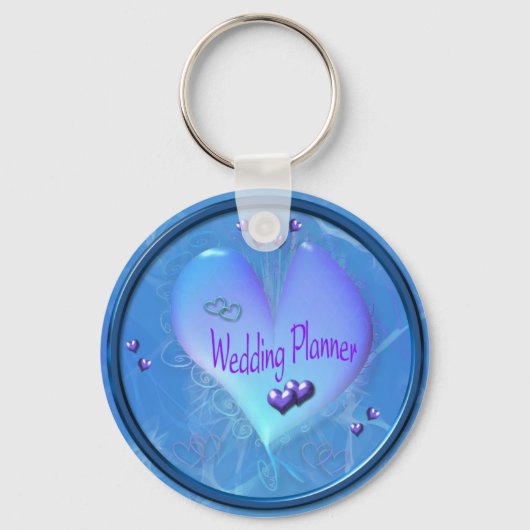 Porte-clés Porte - clé Wedding planner bleu doux (Recto)