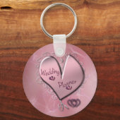 Porte-clés Porte - clé Wedding planner rose (Recto)