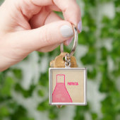 Porte-clés Porte - clé Whimsical Beaker Premium, rose (main)