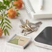 Porte-clés Porte - clé Whimsical Beaker Premium, Vert (Côté)