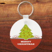 Porte-clés Porte - clé Whimsical Christmas Tree (Recto)