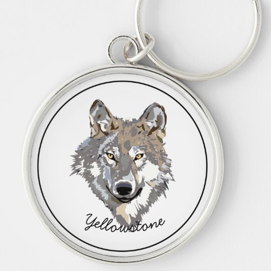 Porte-clés Porte - clé-Yellowstone Wolf (Devant)
