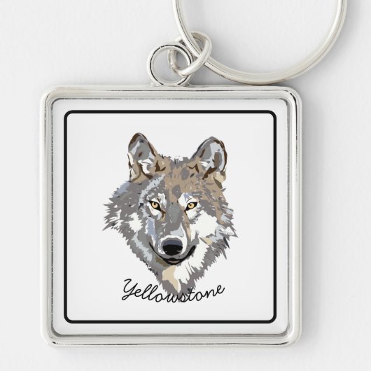 Porte-clés Porte - clé-Yellowstone Wolf (Devant)