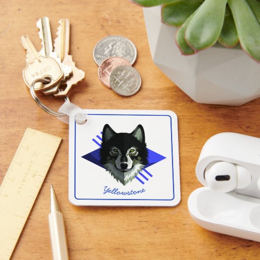 Porte-clés Porte - clé-Yellowstone Wolf (Bureau)