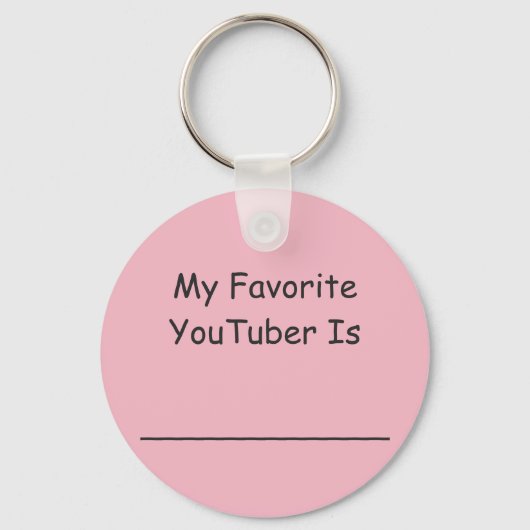 Porte-clés Porte - clé YouTuber (Recto)