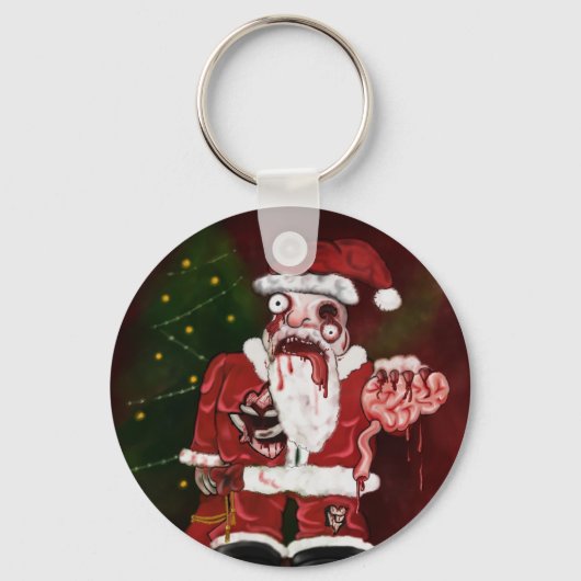 Porte-clés Porte - clé Zombie Père Noël (Recto)