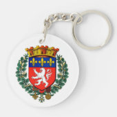 Porte-clés porte clef acrylique blason lyon (Dos)