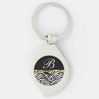 Porte-clés Porte - clés à la mode de zèbre de monogramme