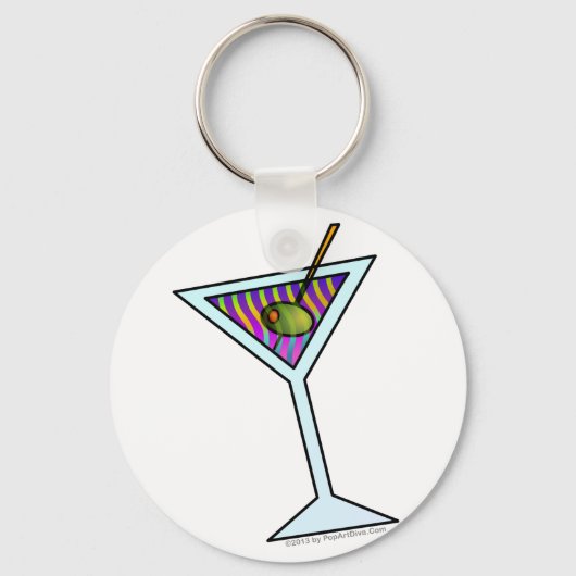 Porte-clés Porte - clés artistiques MARTINI personnalisés (Recto)
