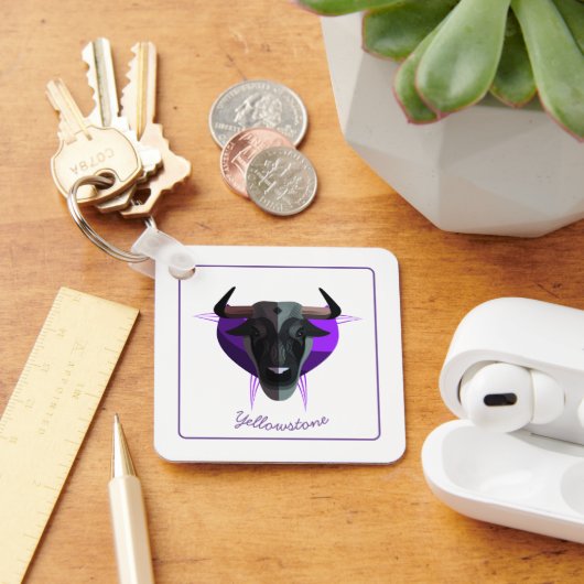 Porte-clés Porte-clés-Buffle de Yellowstone (Bureau)