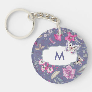 Porte-clés Porte - clés-cadeaux de Monogramme personnalisé Pa