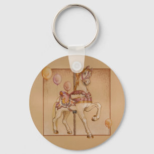 Porte-clés Porte - clés - Carrousel de poney violet