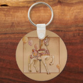 Porte-clés Porte - clés - Carrousel de poney violet (Recto)