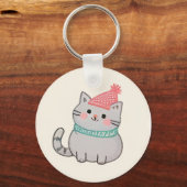 Porte-clés Porte - clés Cat Snowman (Verso)