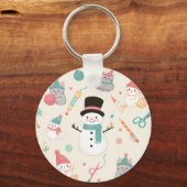 Porte-clés Porte - clés Cat Snowman (Recto)