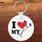 Porte-clés Porte - clés d'amour de la béquille (Recto)