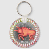 Porte-clés Porte - clés d'anniversaire de Taurus (Recto)