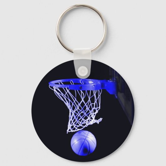 Porte-clés Porte - clés de basket-ball bleu (Recto)