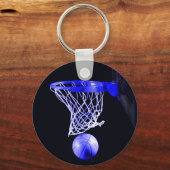 Porte-clés Porte - clés de basket-ball bleu (Recto)