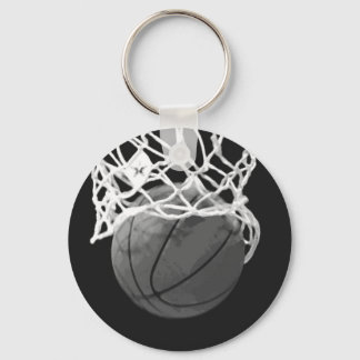 Porte-clés Porte - clés de basket-ball noir et blanc