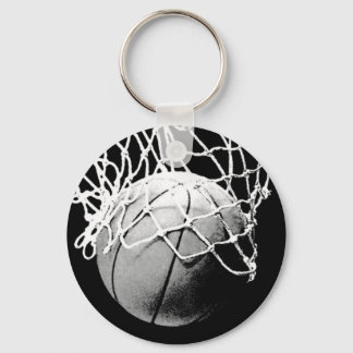 Porte-clés Porte - clés de basket-ball noir et blanc