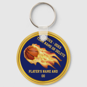 Porte-clés Porte - clés de basket-ball personnalisés à flamme
