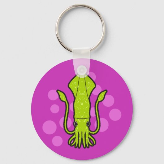 Porte-clés Porte - clés de calmar vert (Recto)