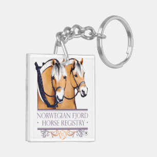 Porte-clés Porte - clés de carré de logo de NFHR