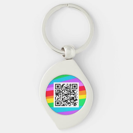 Porte-clés Porte - clés de code QR (Devant)